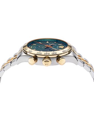 Men's Swiss Chronograph Hellenyium Two Tone Bracelet Watch 44mm