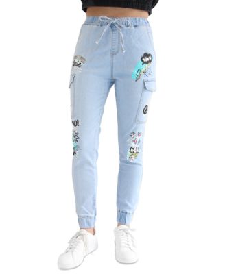 Almost Famous - Pop Art Denim Joggers