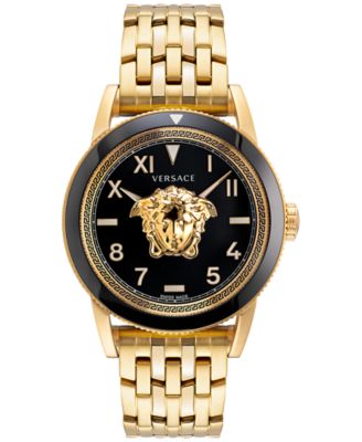 macy's versace men's watch