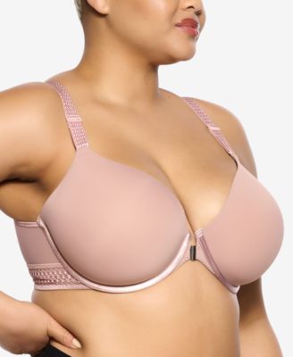 Women's Body Soft Smoothing Front Close T-Shirt Bra