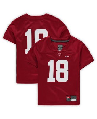 Men's Nike #18 Crimson Alabama Crimson Tide Game Jersey