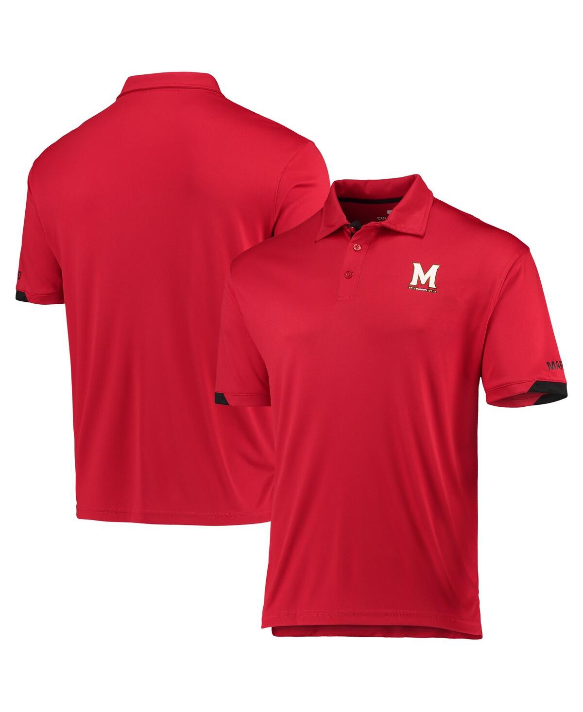 COLOSSEUM MEN'S COLOSSEUM RED MARYLAND TERRAPINS SANTRY POLO