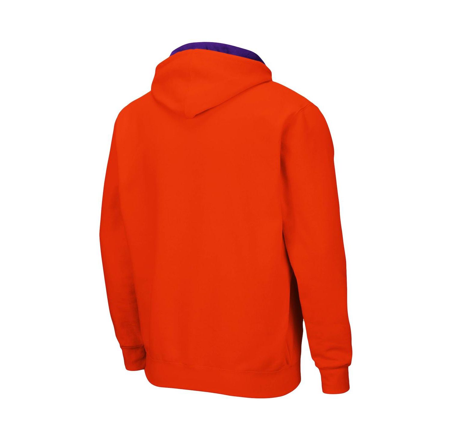 Men's Orange Clemson Tigers Big and Tall Full-Zip Hoodie