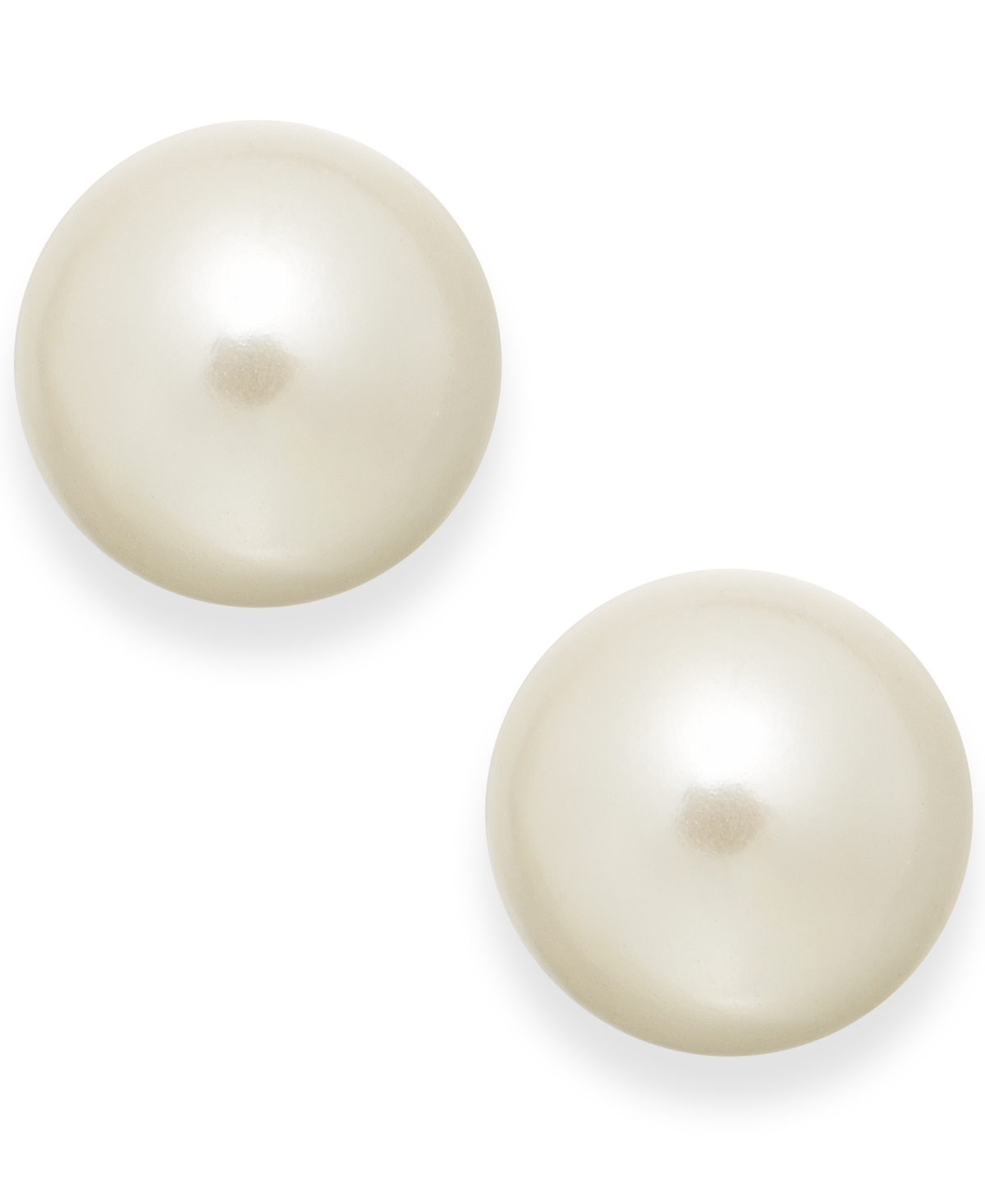 Imitation Pearl (12mm) Stud Earrings, Created for Macy's - Red
