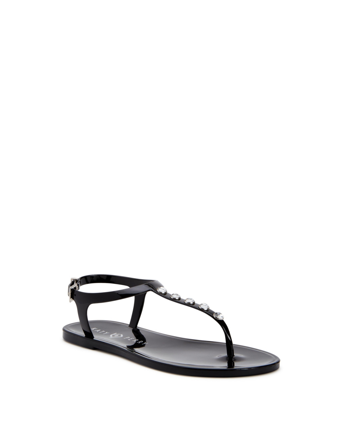 Shop Katy Perry Women's The Geli Stud T-strap Sandals In Diamond Black