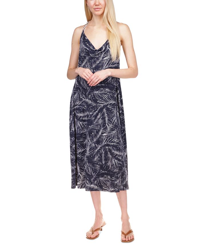 Michael Kors Women's Chain Halter Midi Dress & Reviews - Dresses - Women -  Macy's