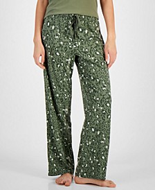 Women's Printed Wide-Leg Pajama Pants, Created for Macy's