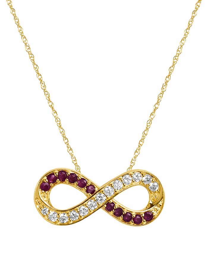 Macy s 241 WEAR IT BOTH WAYS Ruby 1 5 ct. t.w. Diamond 1 5 ct