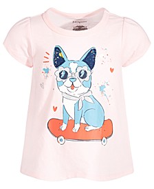 Baby Girls Skater Pup T-Shirt, Created for Macy's 