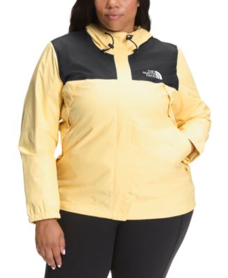 yellow north face coat