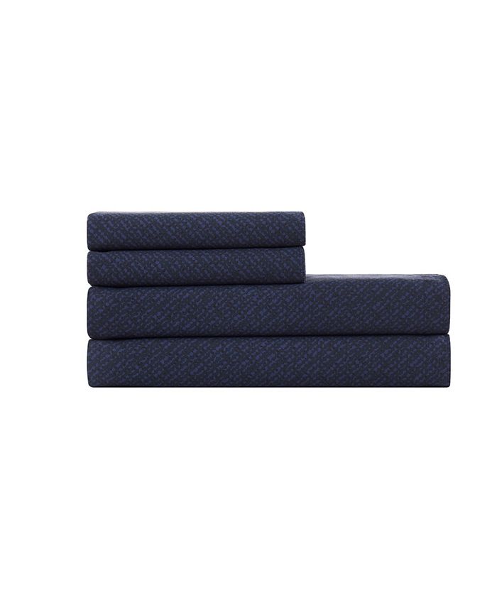 Calvin Klein 4 Piece Dot Twill Sheet Set, King Macy's