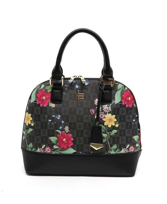 London Fog Women's Tulip Signature Satchel Macy's