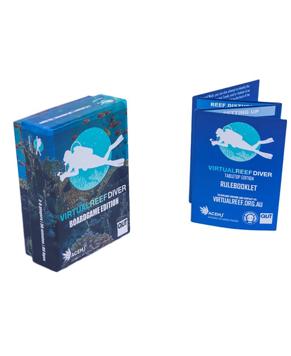 Accoutrements Virtual Reef Diver Tabletop Edition, Educational Memory Card Game, Half Monster Games, 50 Piece In Multi