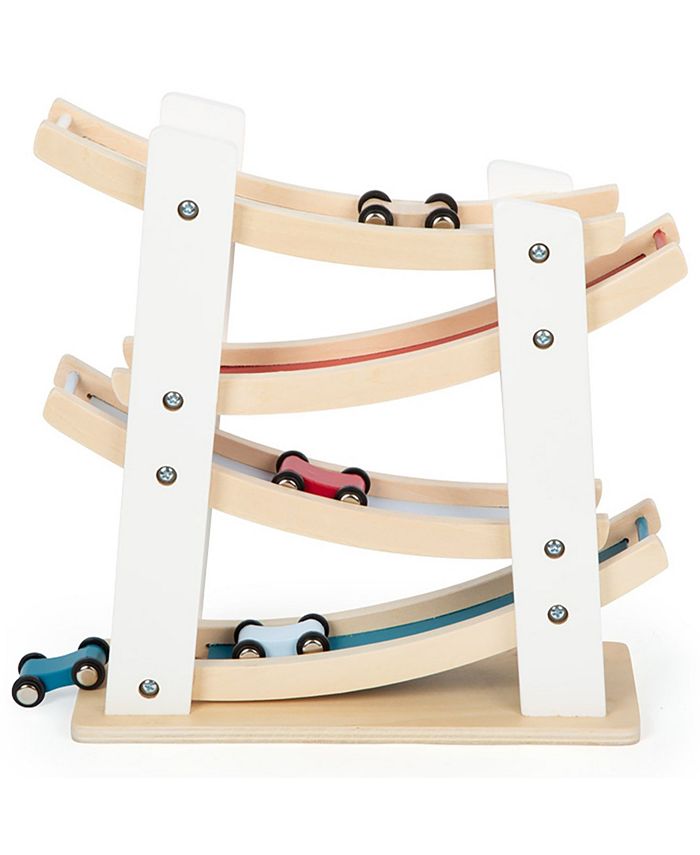 Flat River Group Small Foot Wooden Toys Car Ramp Racing Play Set, 5 ...