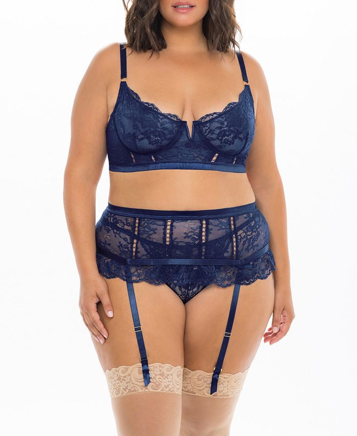  Matching Underwear for Couples Set Women Lingerie Three Piece  Set Floral Lace See Through Bra Garter Suspenders Belt Blue: Clothing,  Shoes & Jewelry