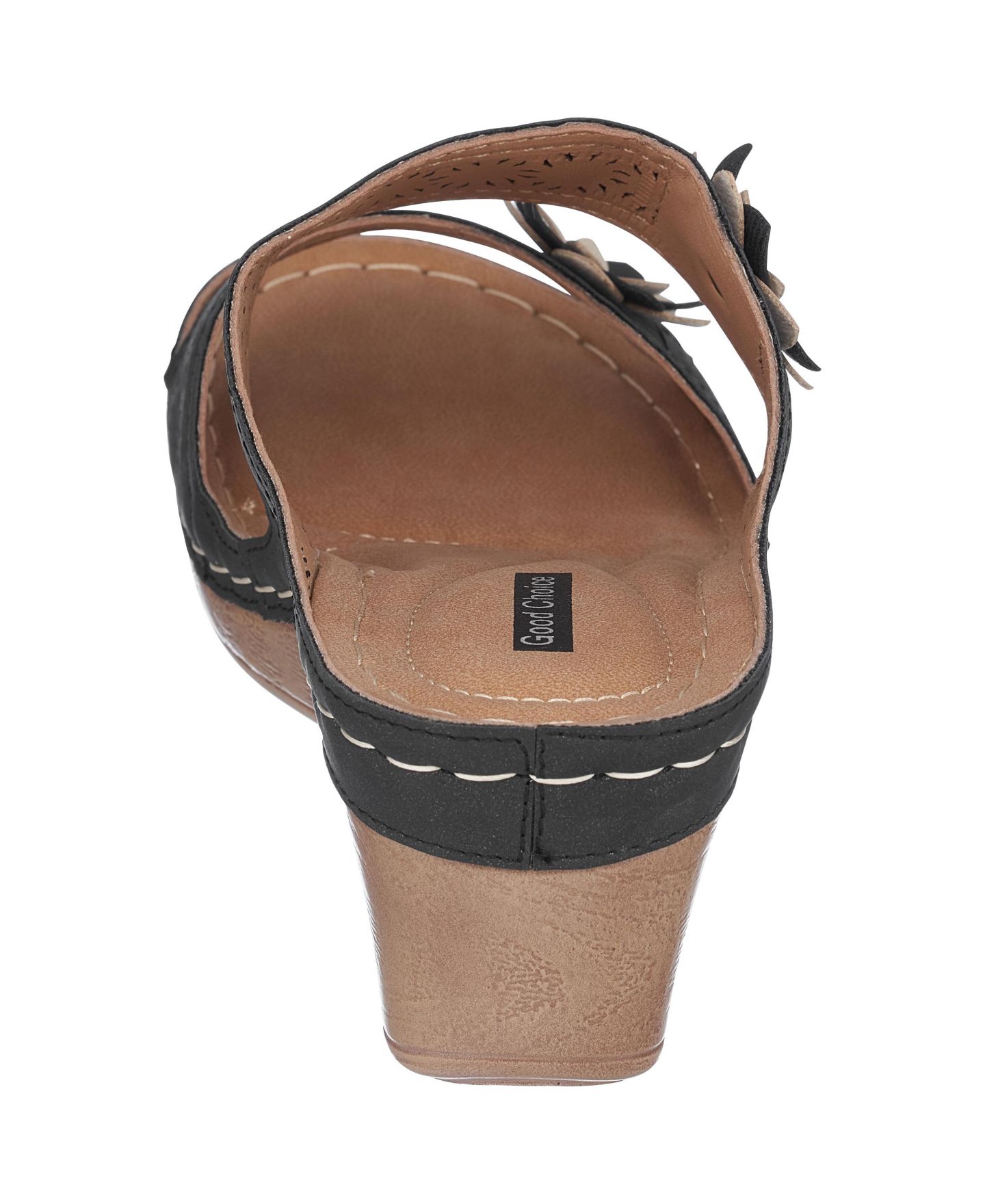 Женские сандалии GC Shoes Cie Wedge Slide, цвет: Чёрный — фото 3