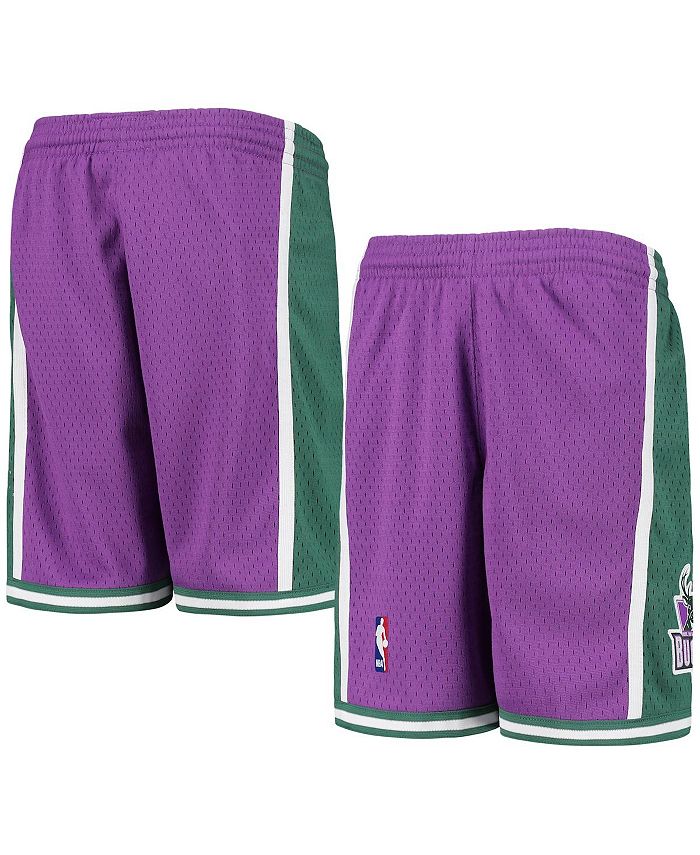 Mitchell Ness Big Boys Purple Milwaukee Bucks Hardwood Classics