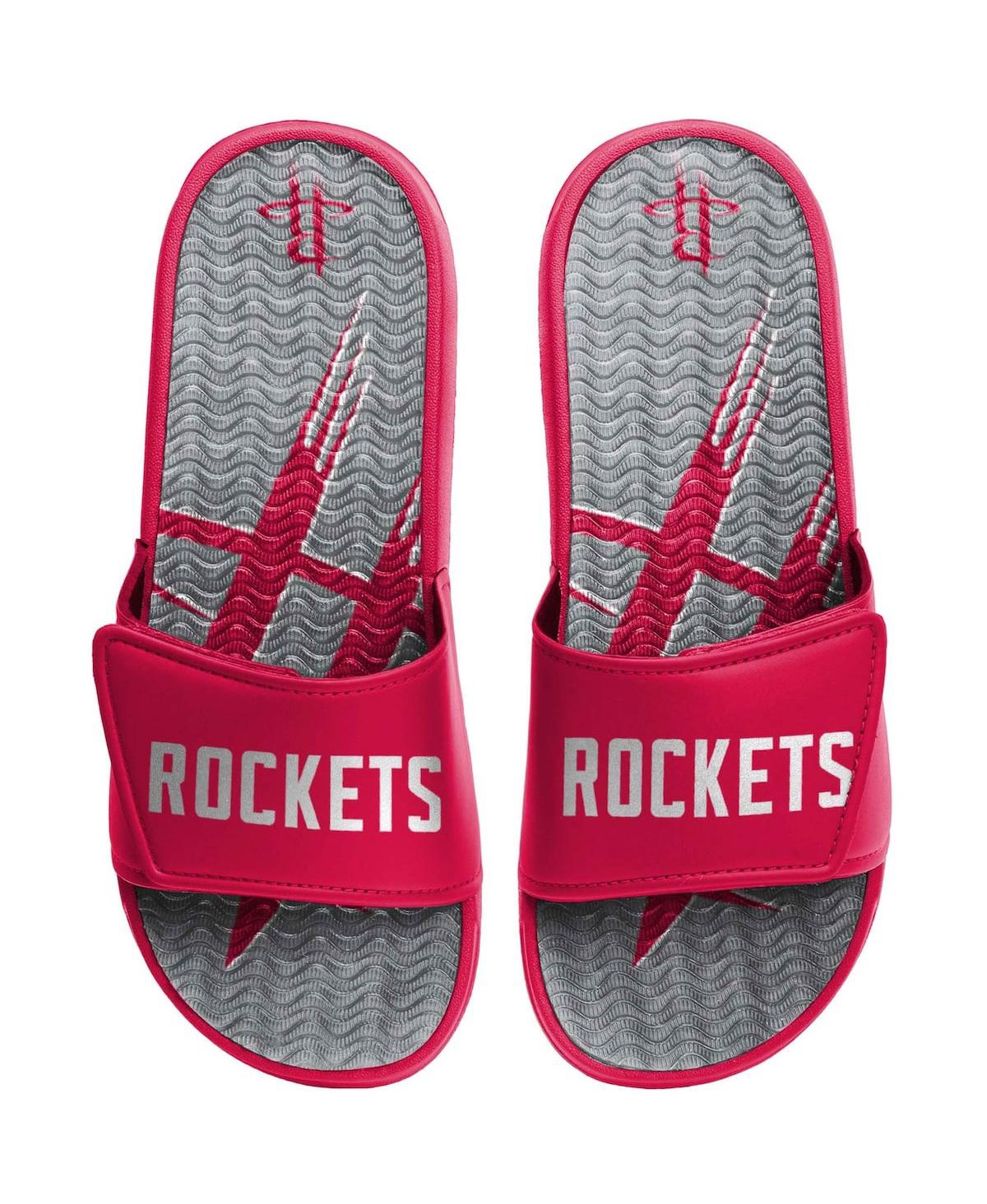 Men's Foco Houston Rockets Wordmark Gel Slide Sandals - Red