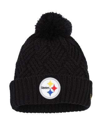 Pittsburgh Steelers Youth New Era Chilled Pom Knit Hat