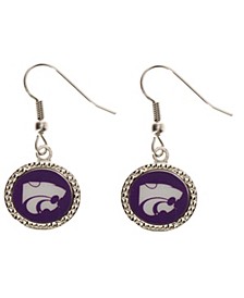 Women's Kansas State Wildcats Round Dangle Earrings
