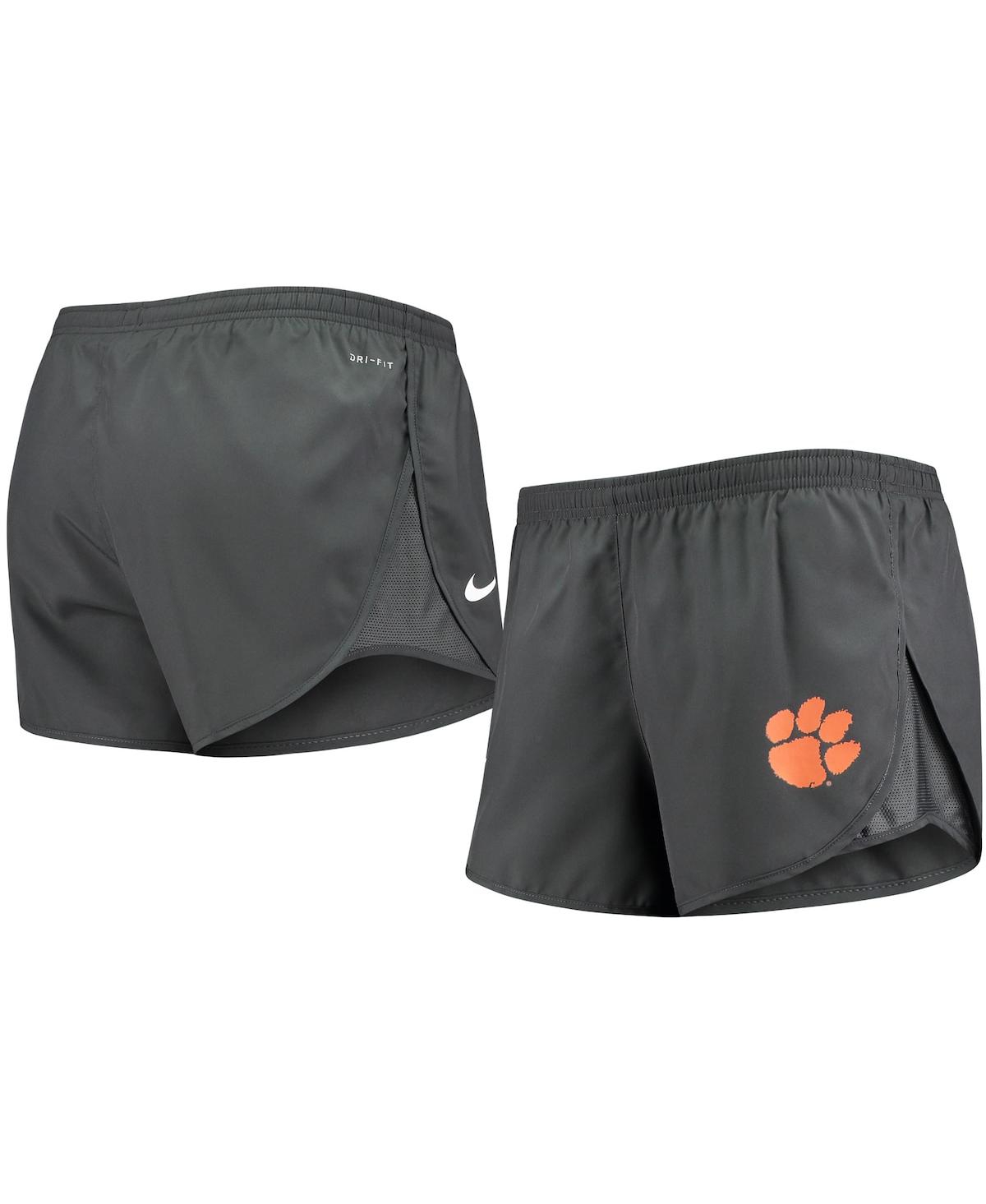 Women's Nike Anthracite Clemson Tigers Mod Tempo Performance Shorts