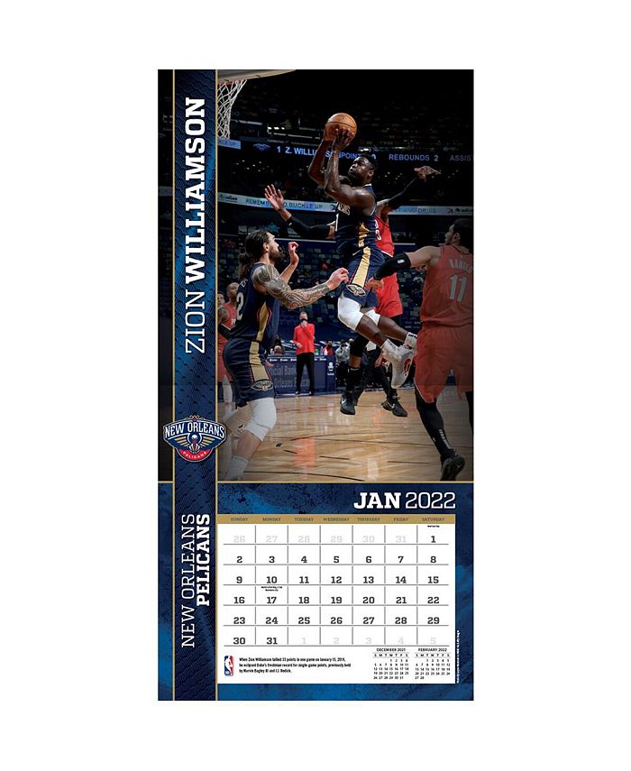 Turner Licensing Zion Williamson New Orleans Pelicans 2022 Player Wall