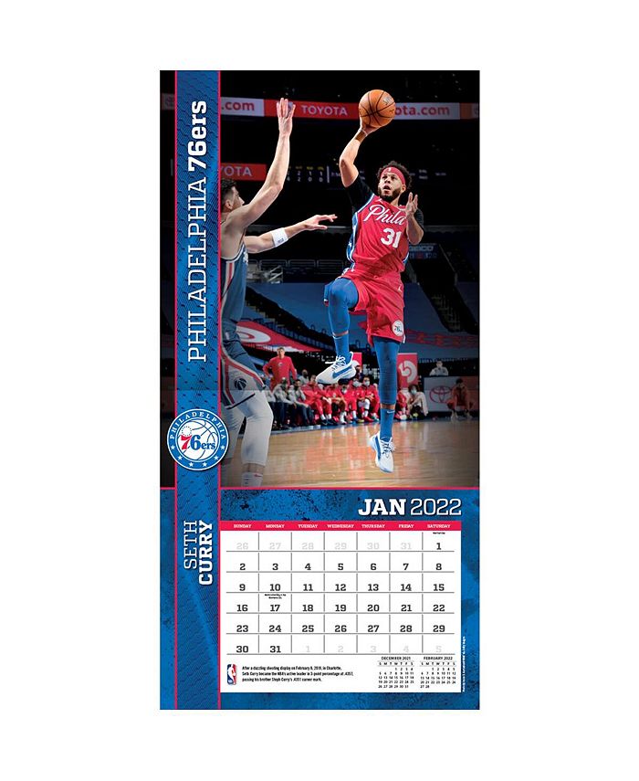 Turner Licensing Philadelphia 76ers 2022 Wall Calendar Macy's