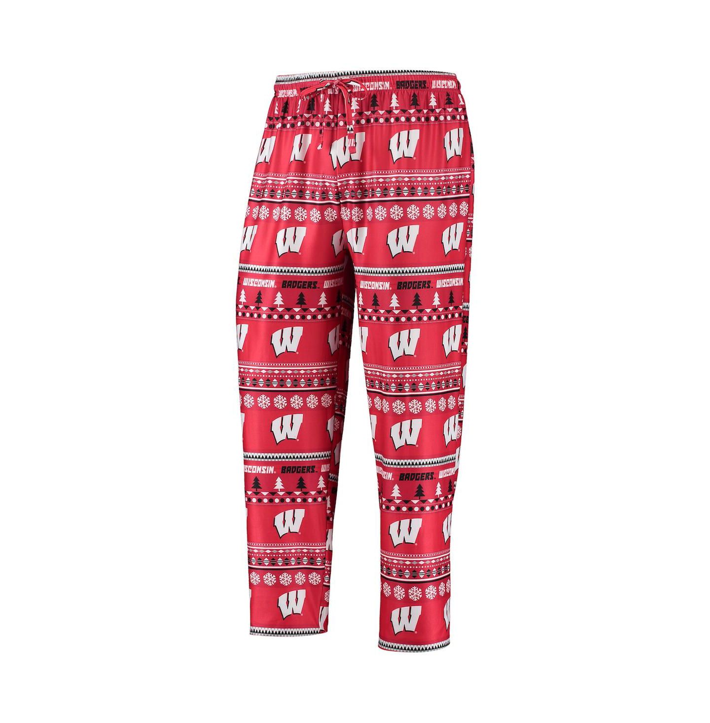 Мужская пижама Concepts Sport Wisconsin Badgers Ugly Sweater, Red — фото 5
