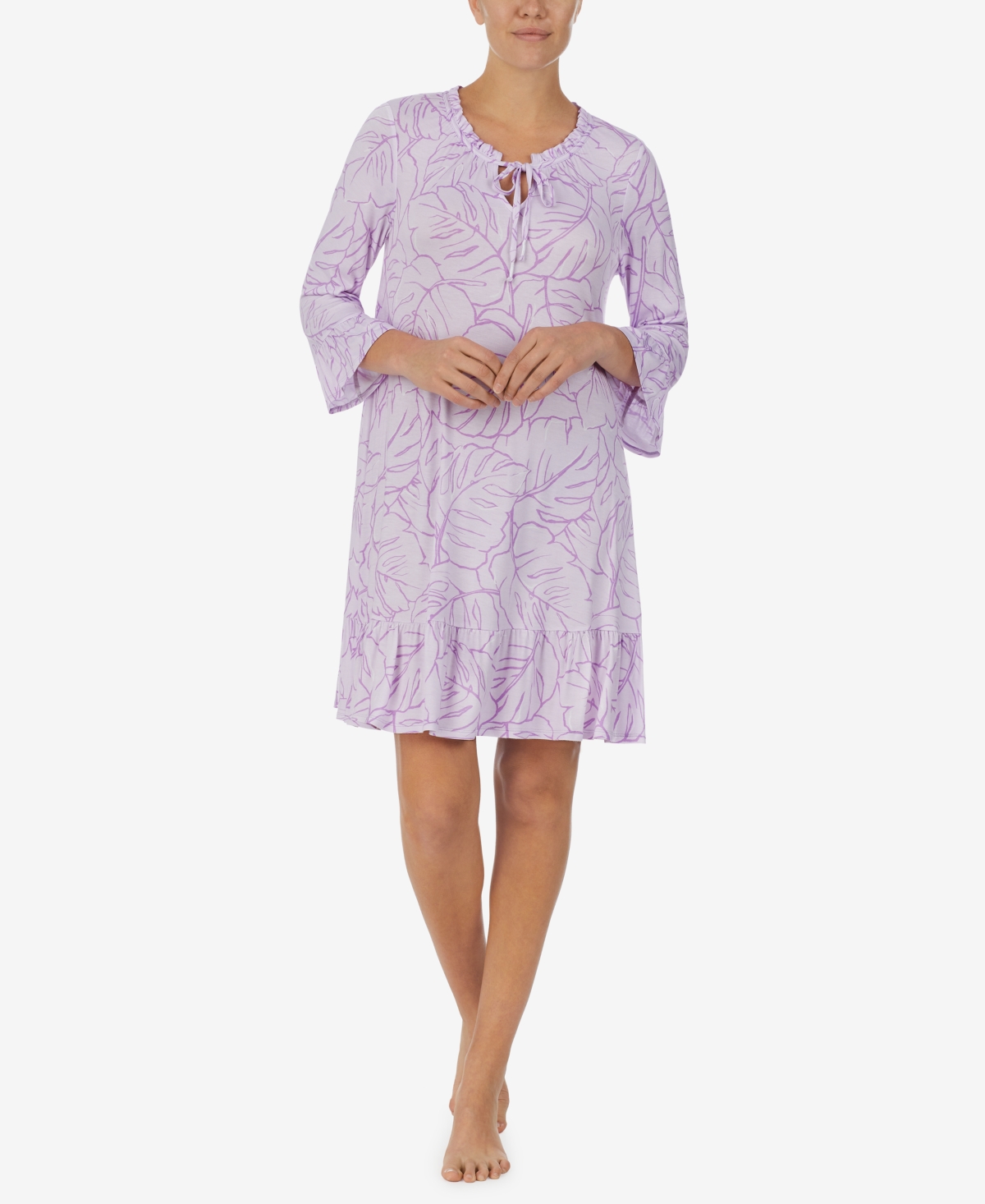 Ellen Tracy Women's Short 3/4 Sleeves Nightgown | Smart Closet