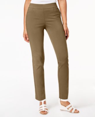 Tummy Control Straight Leg Pants 
