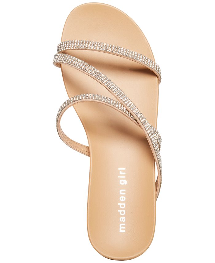 Madden Girl CandyR Rhinestone Strappy Footbed Sandals Macy's