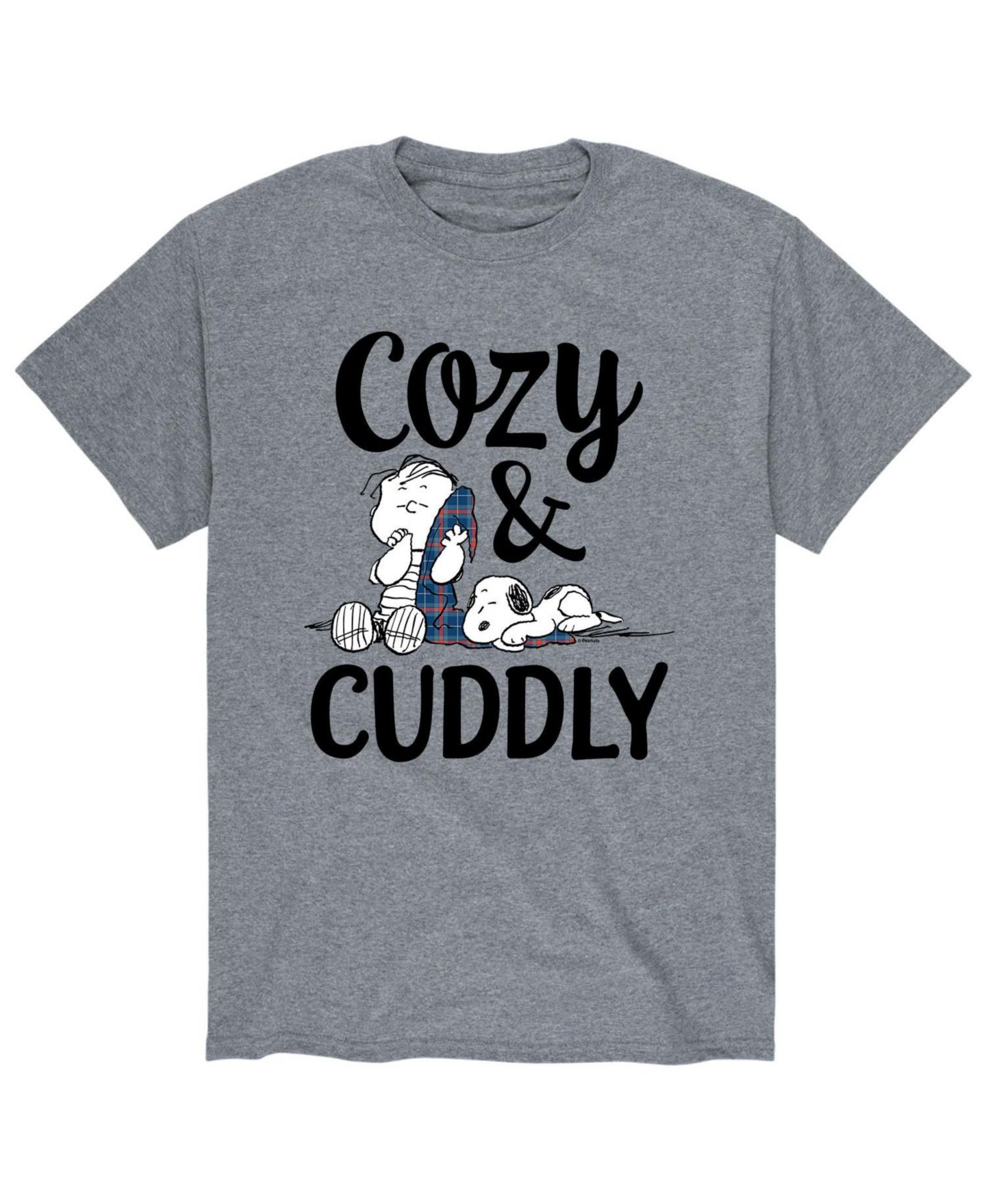 Мужская футболка AIRWAVES Peanuts Cozy Cuddly, цвет: Серый — фото 1