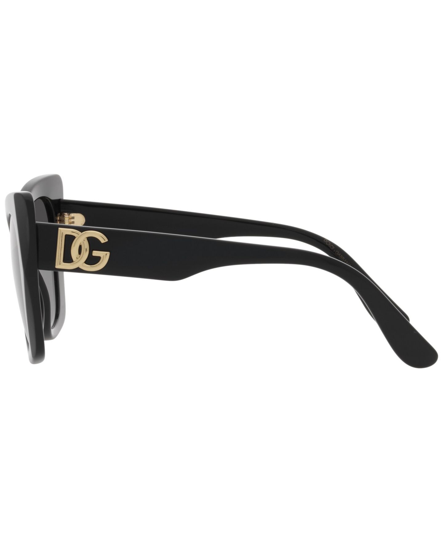 Женские солнцезащитные очки Dolce&Gabbana Low Bridge Fit, DG4405F 53, цвет: Чёрный — фото 3