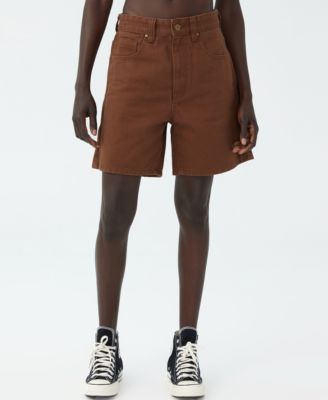 Cotton On Women's Dad Denim Shorts In 