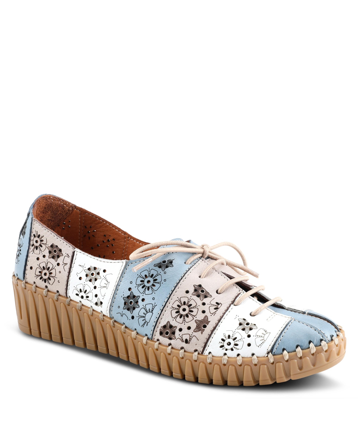 Spring Step Women's Guppy Laceup Shoes Women's Shoes In Denim Blue