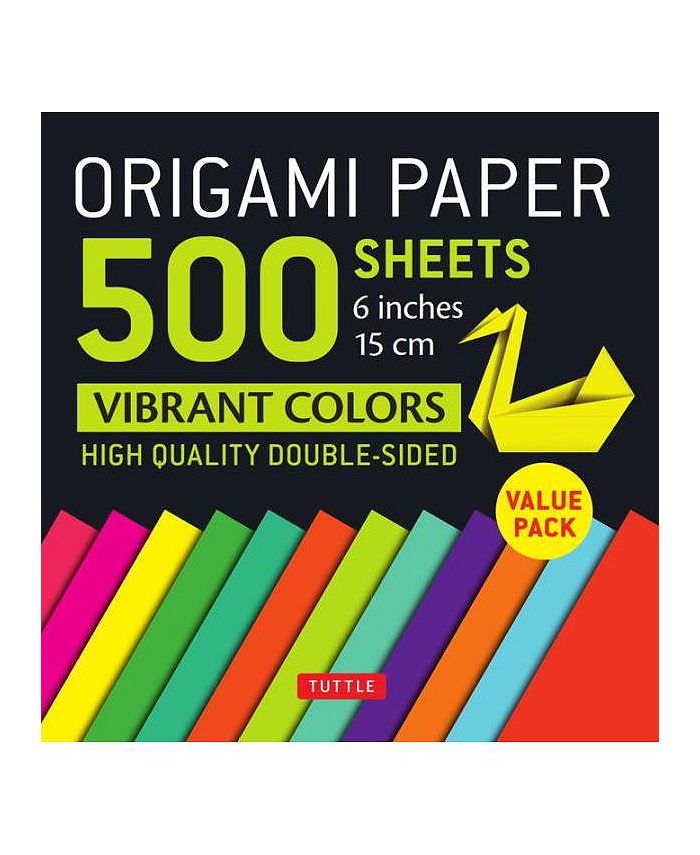 Barnes & Noble Origami Paper 500 sheets Vibrant Colors 6" by Tuttle