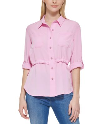 Karl Lagerfeld Paris - Drawcord-Waist Shirt