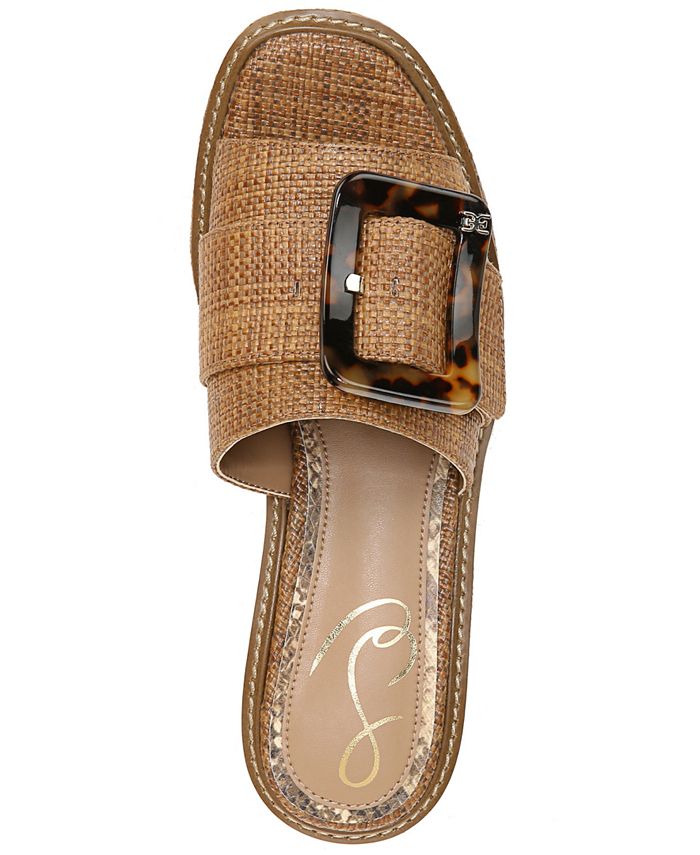Sam Edelman Women's Livi Buckle Wedge Sandals Macy's