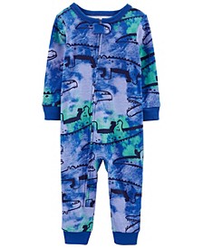 Toddler Boys One-Piece Alligator Snug Fit Footless Pajamas