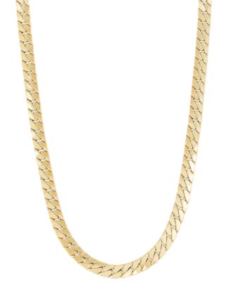 Macy's 14K Gold Cuban Link Chain Necklace