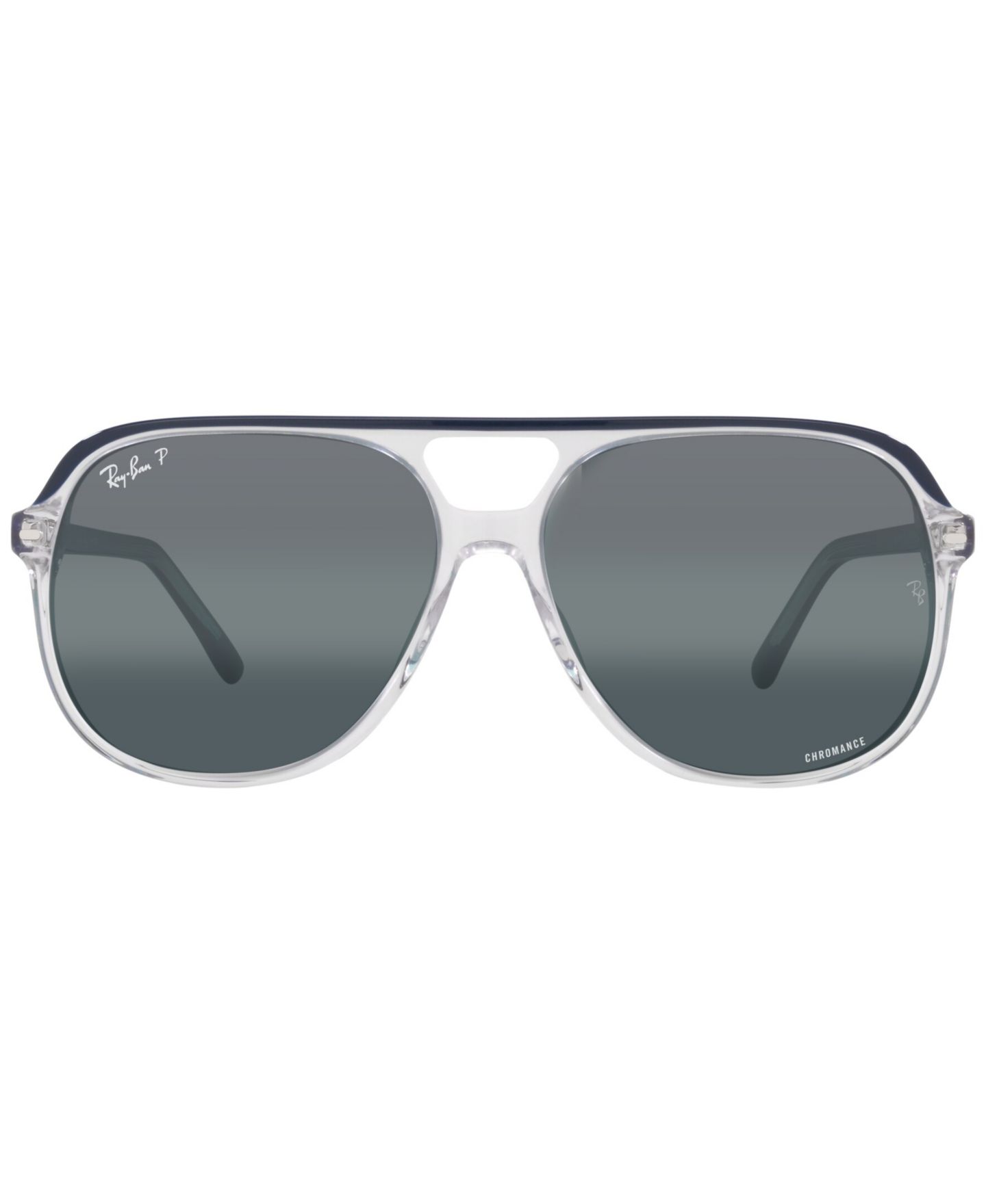 Солнцезащитные очки Ray-Ban Unisex Polarized Sunglasses, RB2198 Bill Chromance, цвет: Синий прозрачный — фото 3