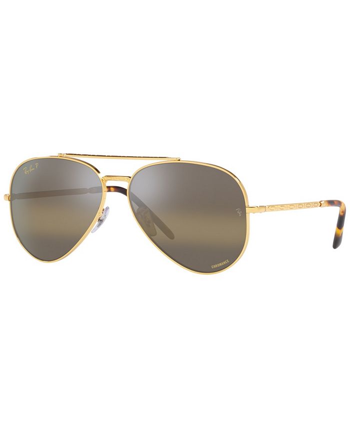 Ray-Ban Unisex Polarized Sunglasses, RB3625 NEW AVIATOR 58 & Reviews -  Sunglasses by Sunglass Hut - Handbags & Accessories - Macy's