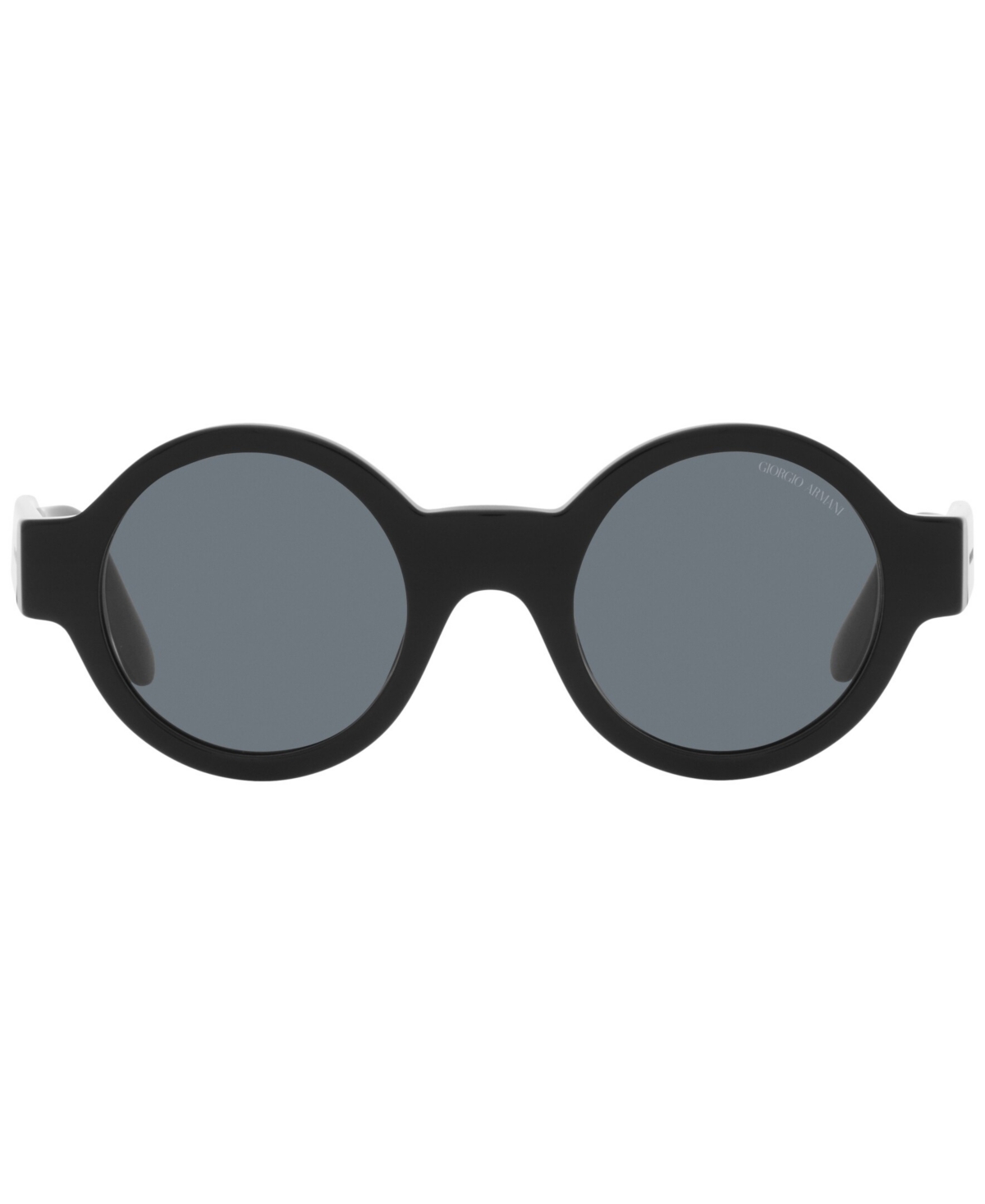 Giorgio Armani Womens Black Ar 903m Round Acetate Sunglasses In Black