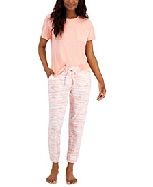 Women's Modal Basic T-Shirt & Jogger Pants, Created for Macy's