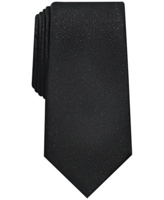 Alfani Men's Metallic Texture Slim Tie, Created for Macy's - Macy's