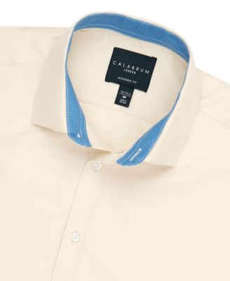 Calabrum - Men's Slim-Fit Performance Dress Shirt