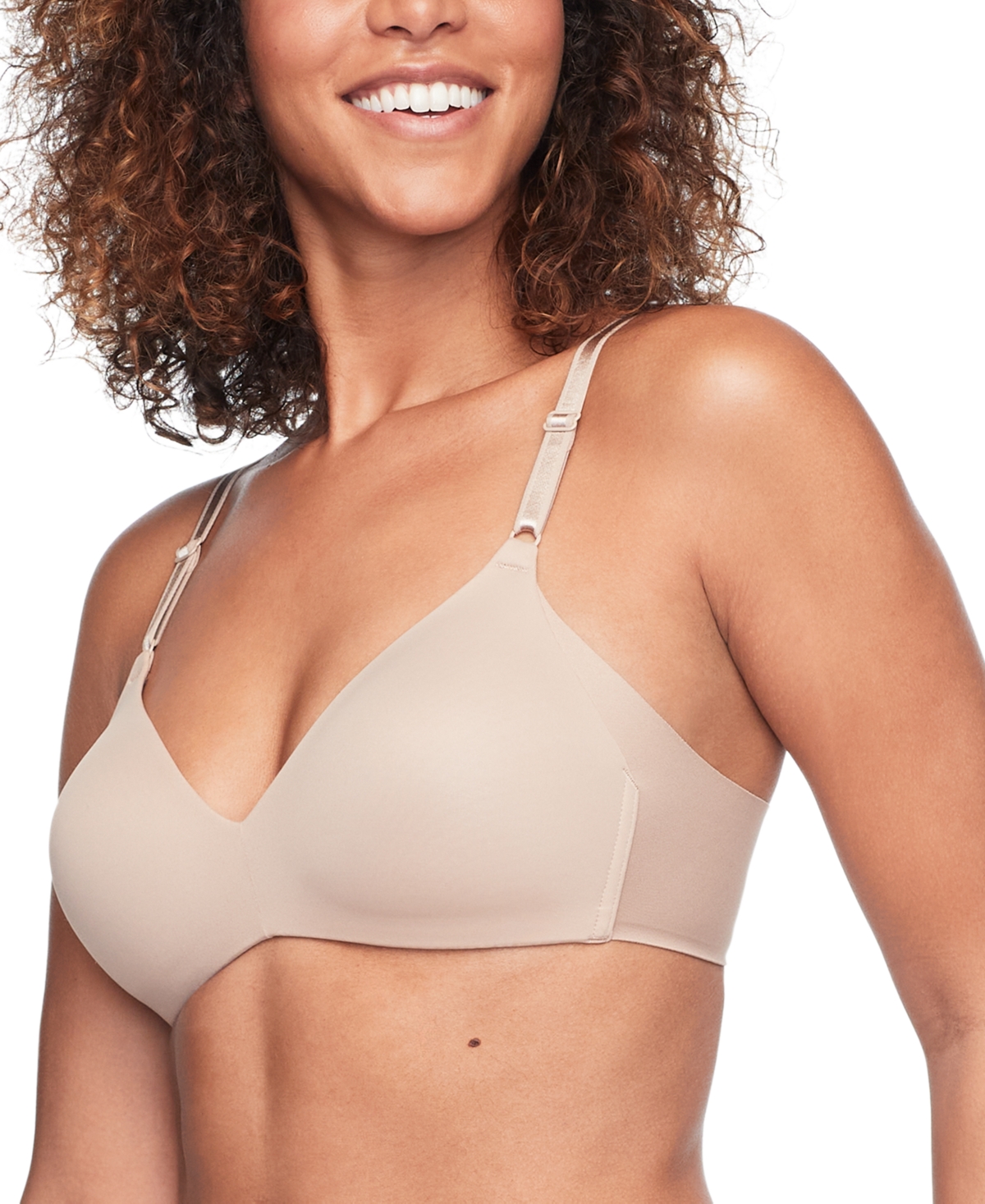 Warner's Warners No Side Effects Underarm-Smoothing Comfort Wireless  Lightly Lined T-Shirt Bra 1056 - Evening Blue