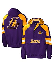 Men's Purple and Gold Los Angeles Lakers The Pro II Half-Zip Jacket
