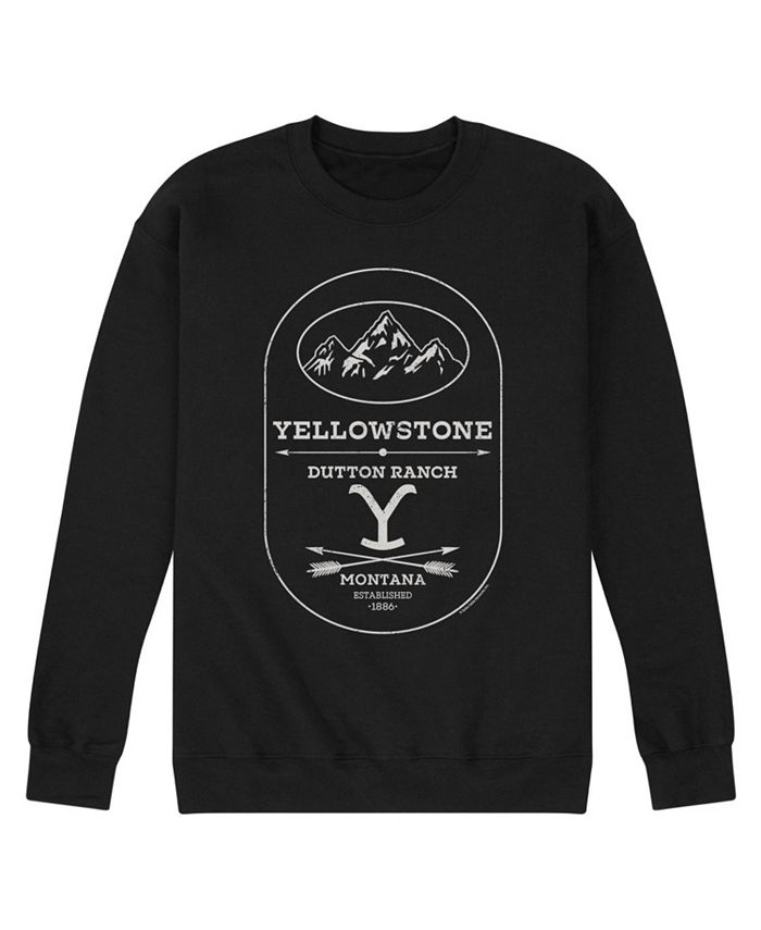 AIRWAVES Men's Yellowstone Y Logo with Arrows Fleece Sweatshirt - Macy's