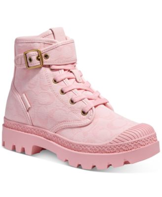 coach pink booties